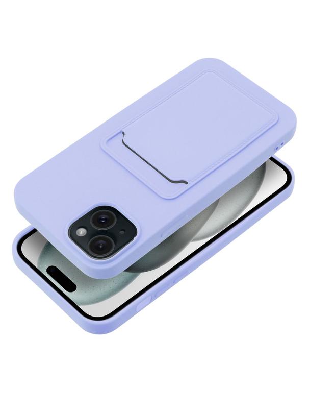 Futerał CARD CASE do IPHONE 15 Plus fioletowy