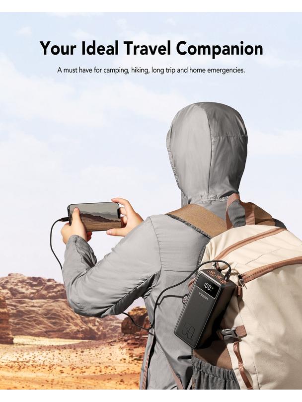 Powerbank Veger Tank Lite (W5001) PD QC3.0 5A 22,5W  50000 mAh czarny