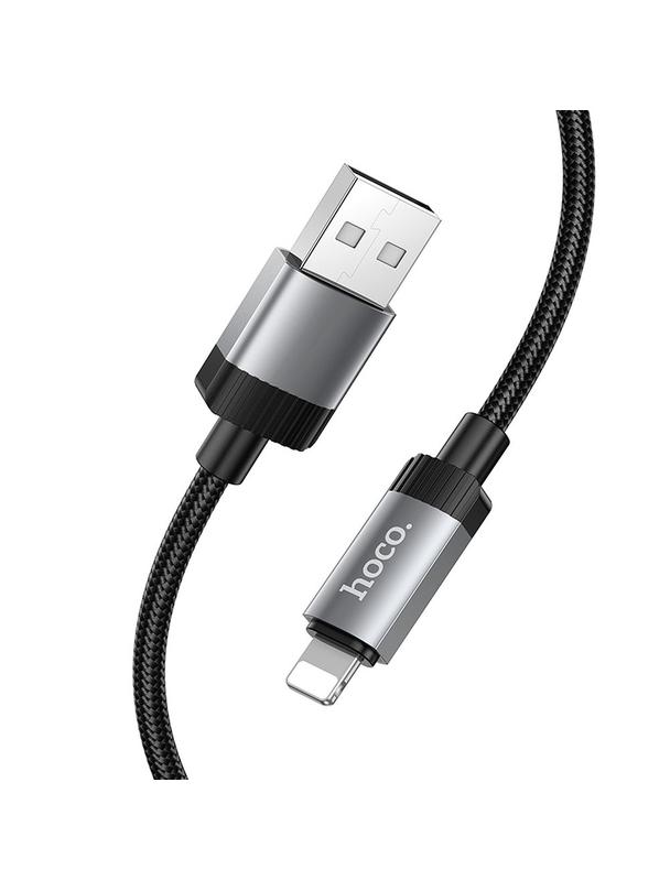 Kabel USB A do Lightning Hoco 2,4A 1 m X117 czarny