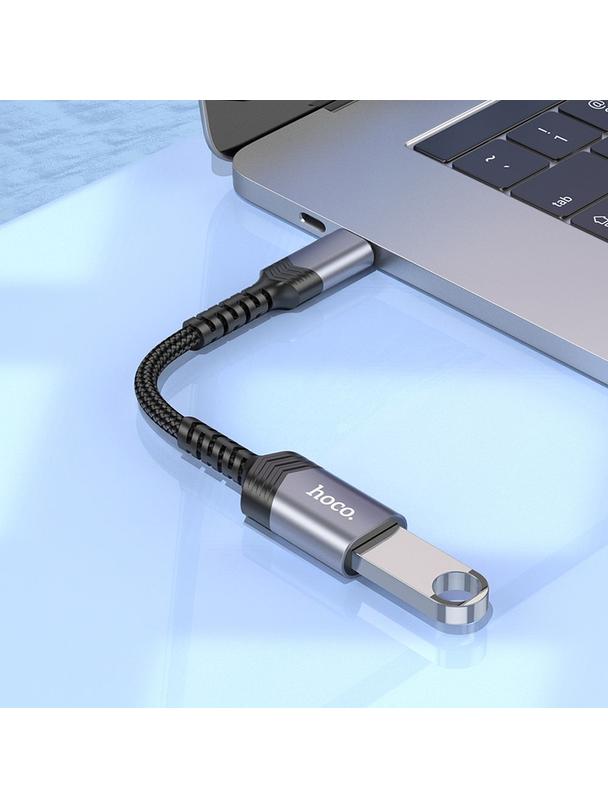 Adapter OTG USB C do USB A Hoco 4A UA24 czarny