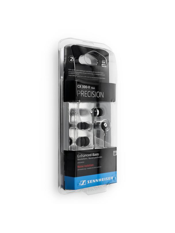 Słuchawki przewodowe douszne Jack 3,5 mm Sennheiser CX 300-ll Precision czarne