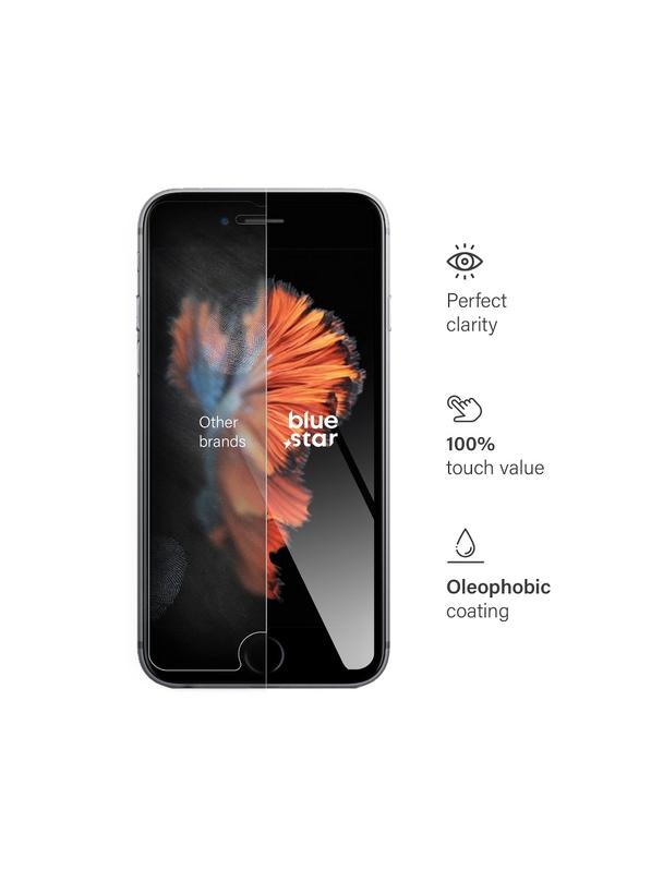 Szkło hartowane do iPhone 6 / 6S Blue Star