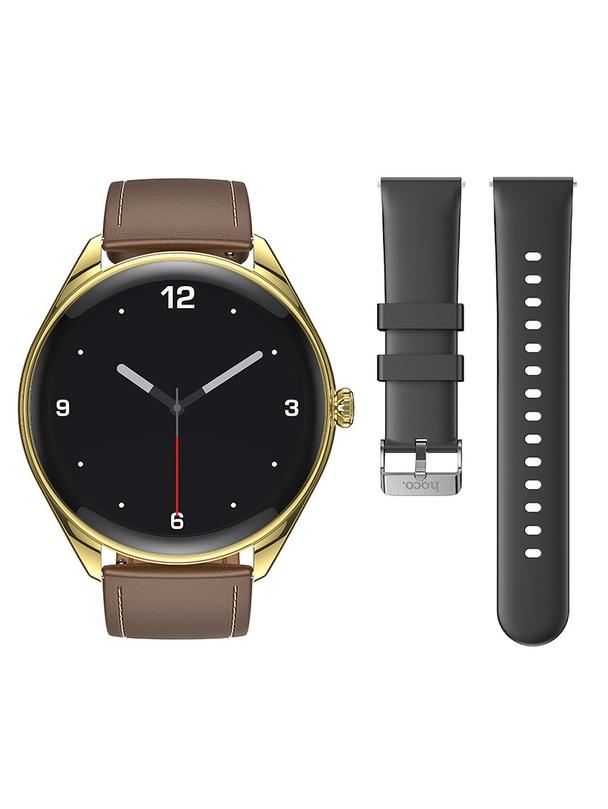 Smartwatch Hoco 1,43" AMOLED IP67 z funkcją rozmowy Y22 złoty szampański