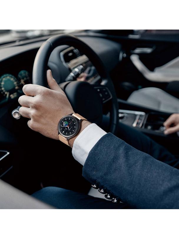 DUX DUCIS pasek MILANESE magnetyczny ze stali nierdzewnej 22 mm złoty