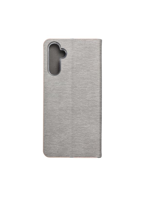 Kabura LUNA Book Gold do SAMSUNG A14 4G / A14 5G srebrny