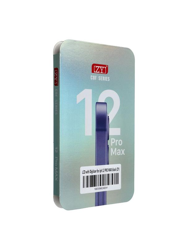 Wyświetlacz do iPhone 12 Pro Max z ekranem dotykowym czarnym (ZY-LTPS) IC Transferable