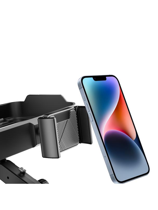 Stolik samochodowy z uchwytem na telefon CP2008 czarny