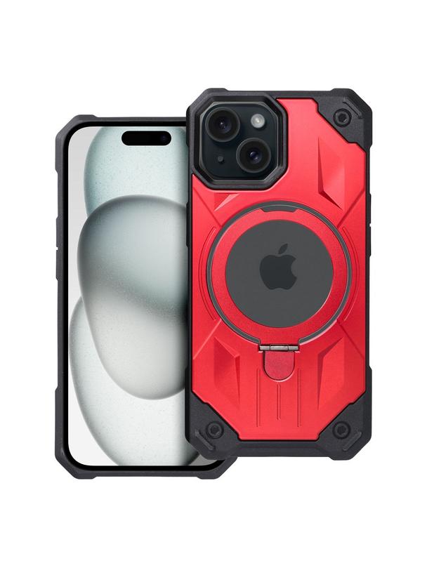 Futerał ARMOR MAG COVER kompatybilny z MagSafe do IPHONE 15 czerwony