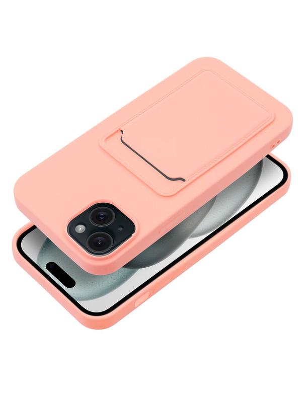 Futerał CARD CASE do IPHONE 15 Plus różowy