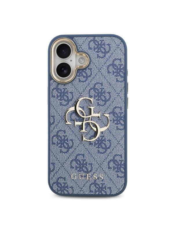 GUESS futerał do IPHONE 17 GUHCP17S4GMGCBL (PU W/ Big 4G Classic Logo) złoto niebieski