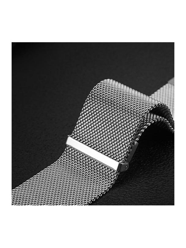 DUX DUCIS pasek MILANESE magnetyczny ze stali nierdzewnej 47 mm srebrny