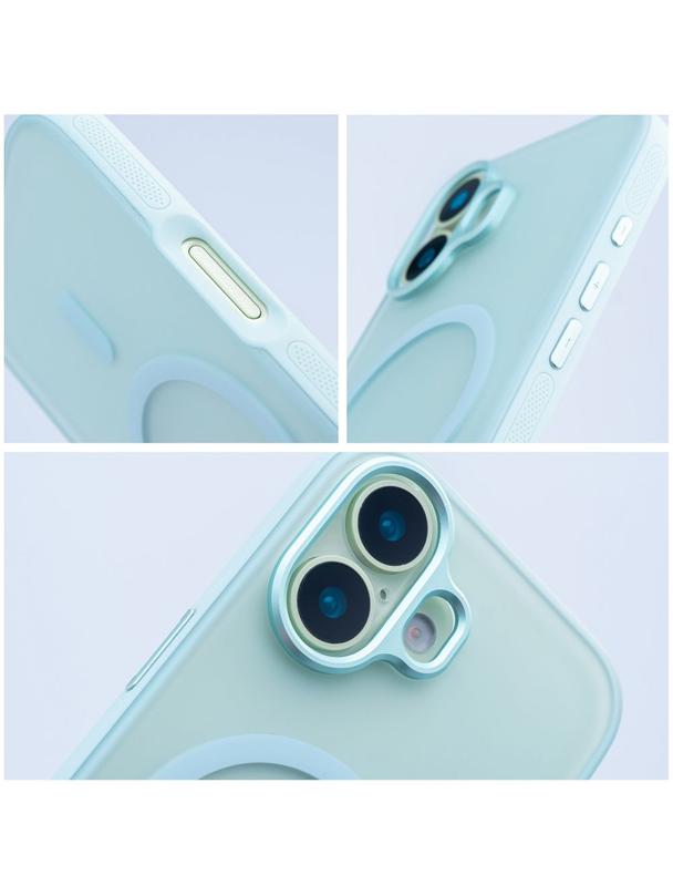 Futerał do iPhone 16 Flexline Mag Cover zgodny z MagSafe zielony