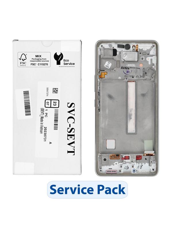 ServicePack Wyświetlacz LCD SAMSUNG  A53 5G A536B GH82-28024B White