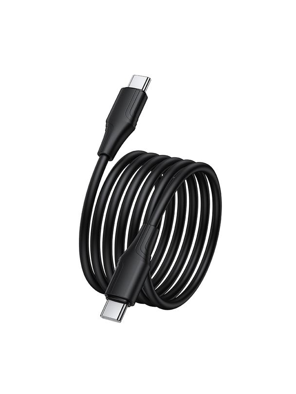 Kabel USB C do USB C Hoco 3A 60W Silikonowy 1 m X124 czarny