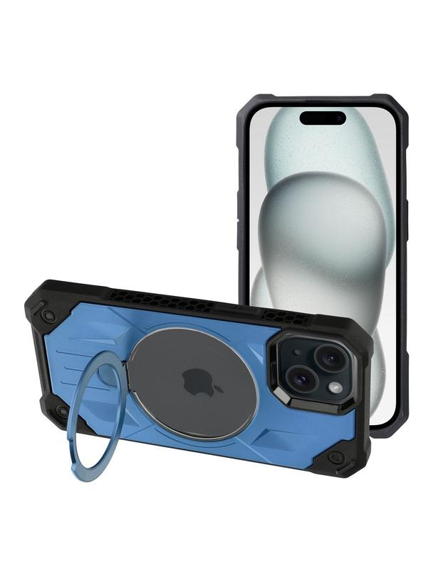 Futerał ARMOR MAG COVER kompatybilny z MagSafe do IPHONE 15 niebieski