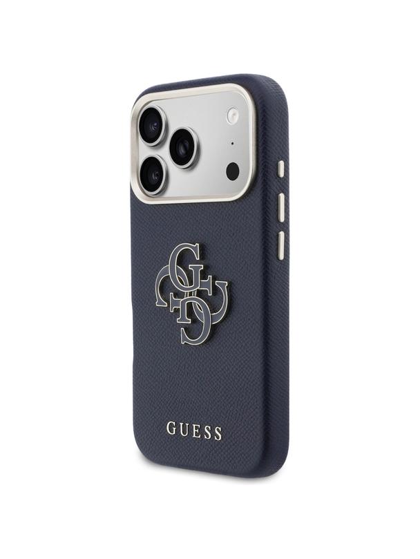 GUESS futerał do IPHONE 17 Pro Max GUHCP17X5PS4RGGB (PU FW Resin Logo) niebieski