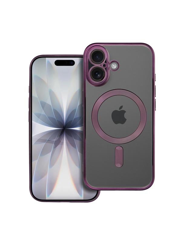 Futerał ELECTRO MAG COVER kompatybilny z MagSafe do IPHONE 17 fioletowy