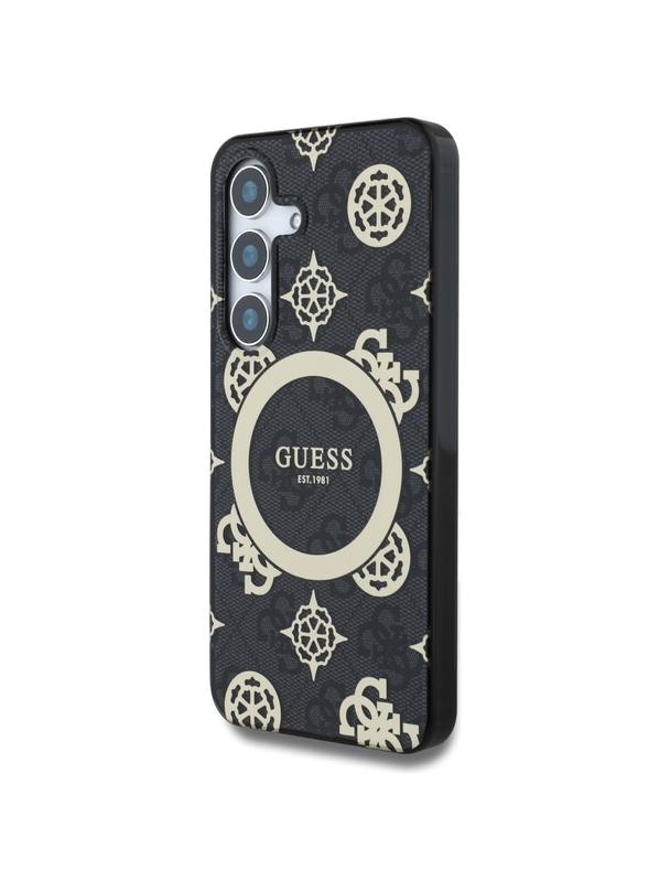 GUESS futerał do SAMSUNG S25 GUHMS25SH4PYEEK (Magnetic IML Peony on 4G Background) czarny