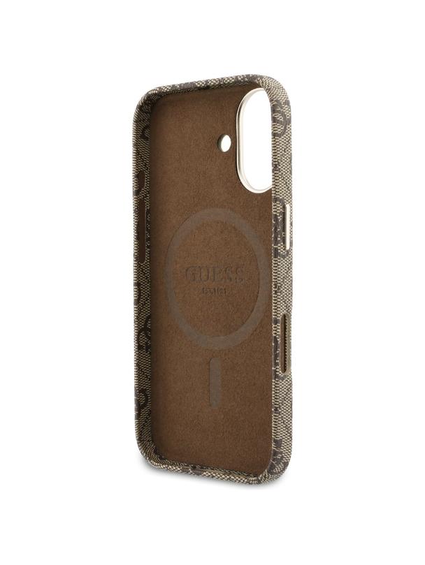 GUESS futerał do IPHONE 17 kompatybilny z MagSafe GUHMP17S5P4FWMSW (PU FW 4G Script) brązowy
