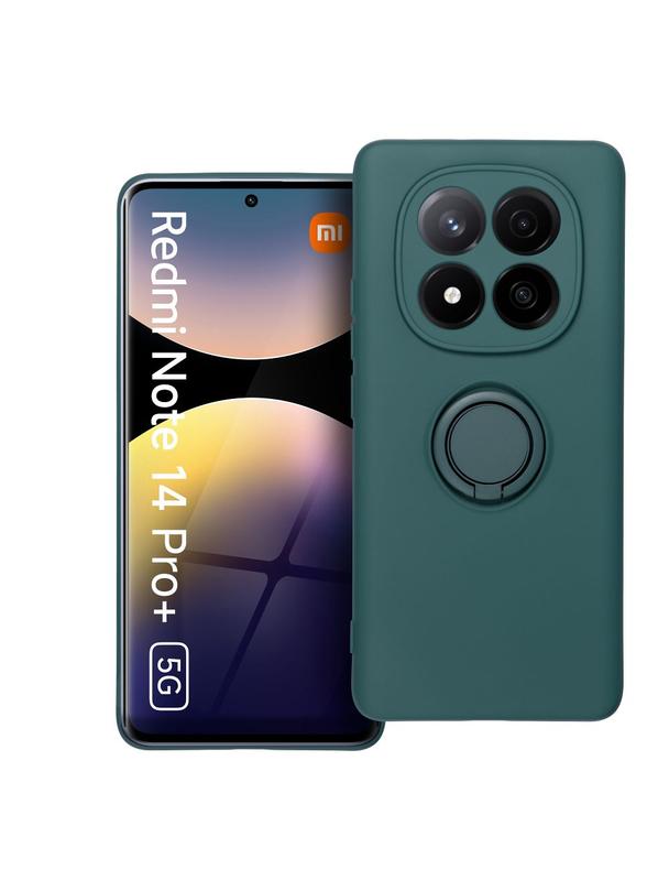 Futerał SILICONE RING do XIAOMI Redmi Note 14 Pro Plus 5G  zielony