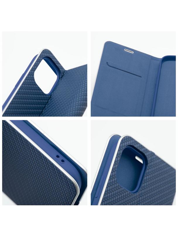 Kabura LUNA Book Carbon do IPHONE 17 Air niebieski