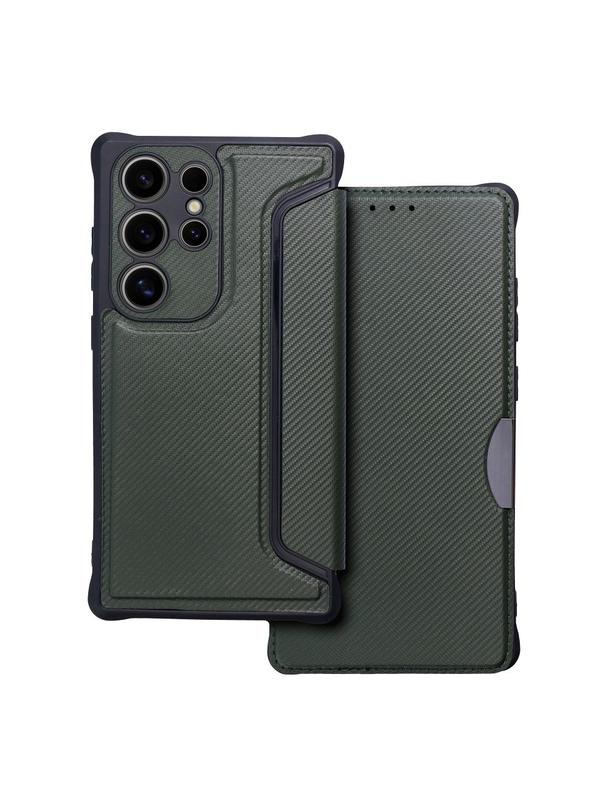 Kabura RAZOR Book do SAMSUNG S24 Ultra ciemnozielony