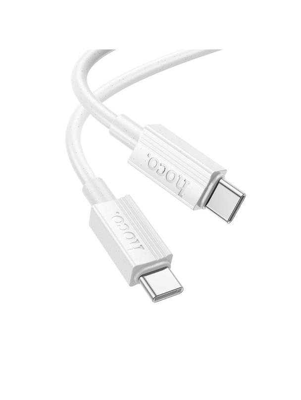 Kabel USB C do USB C Hoco 3A 60W 1 m X107 biały