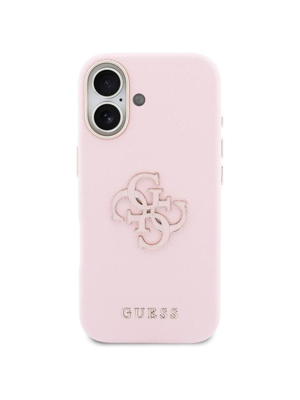 GUESS futerał do IPHONE 17 GUHCP17S5PS4RGGP (PU FW Resin Logo) różowy