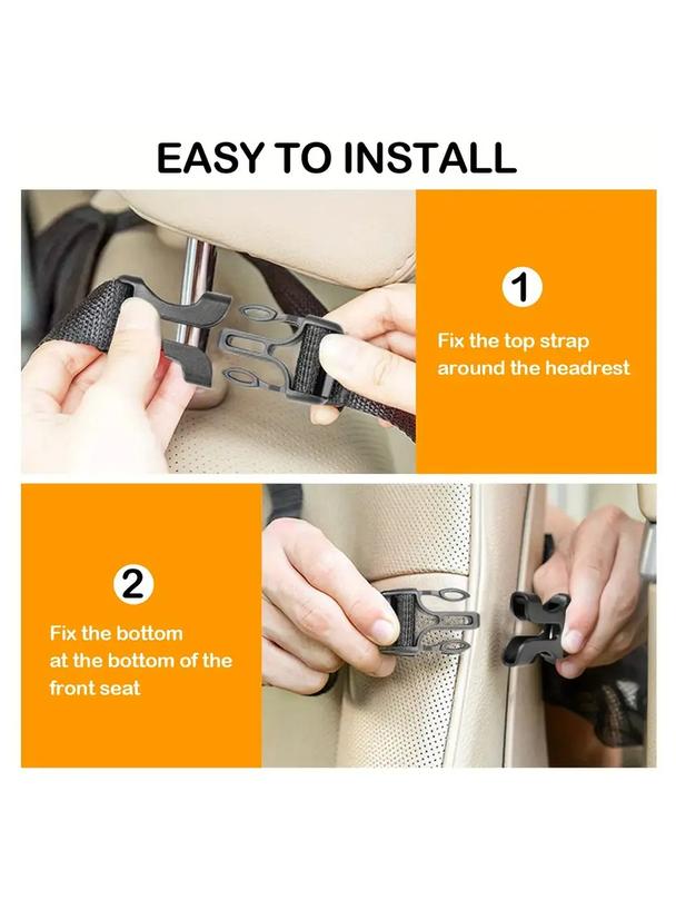 Organizer samochodowy na fotele przednie z przegródkami czarny