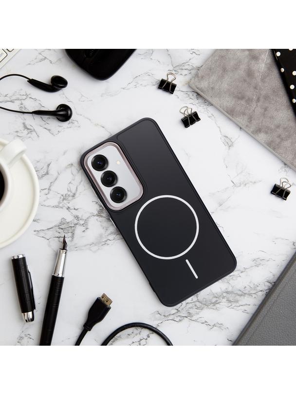 Futerał FRAME MAG COVER kompatybilny z MagSafe do SAMSUNG A55 czarny