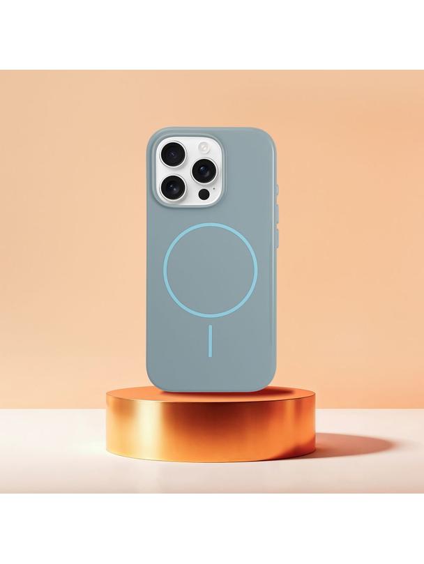 Glossy Mag Cover kompatybilny z MagSafe pasuje do IPHONE 15 PRO MAX miętowy