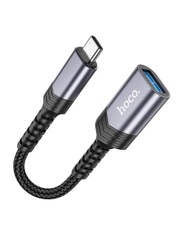 Adapter OTG USB C do USB A Hoco 4A UA24 czarny