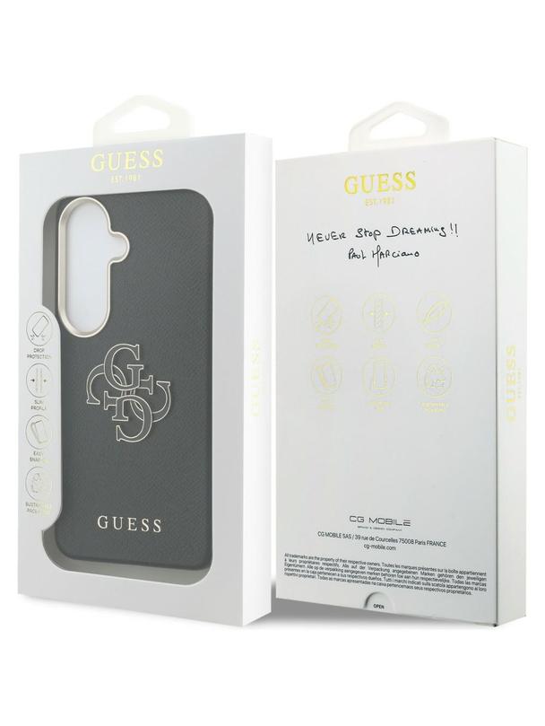 GUESS futerał do SAMSUNG S26 GUHCS26S5PS4RGGK (Grained Big 4G Metal Logo) czarny
