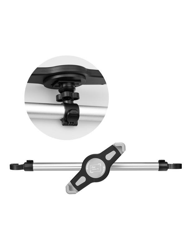 Uchwyt samochodowy na dwa zagłówki (tablet 7"-11") srebrny