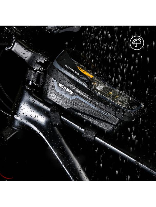 WILDMAN sakwa rowerowa na ramę na zamek 1L (4" - 7") ES12 czarna