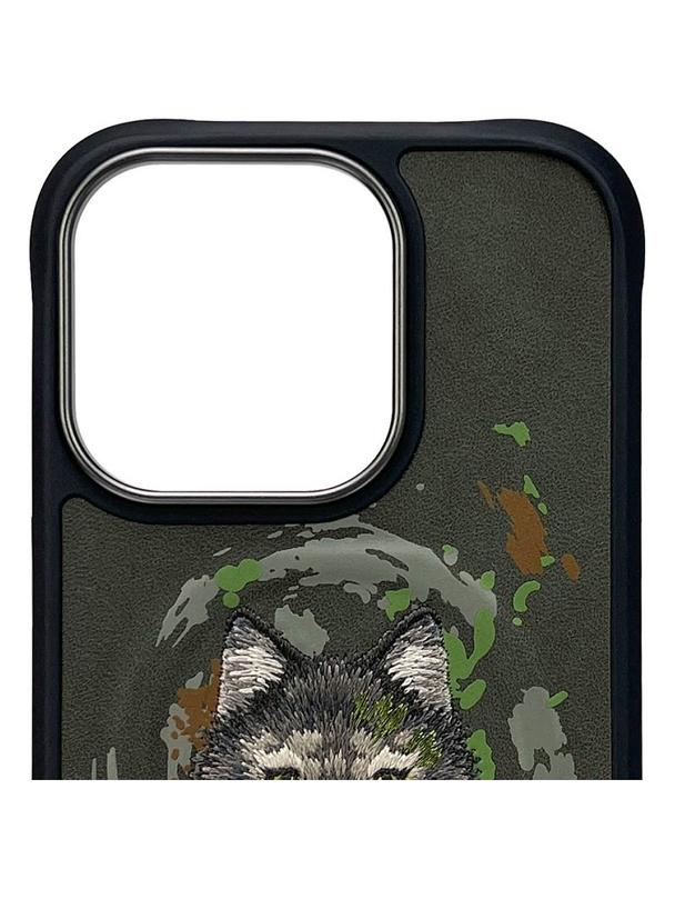 NIMMY futerał WILK kompatybilny z MagSafe do IPHONE 16 Pro ciemno szary