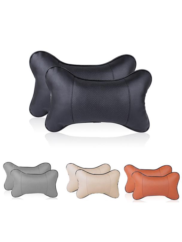 Poduszka na zagłówek do samochodu brązowa