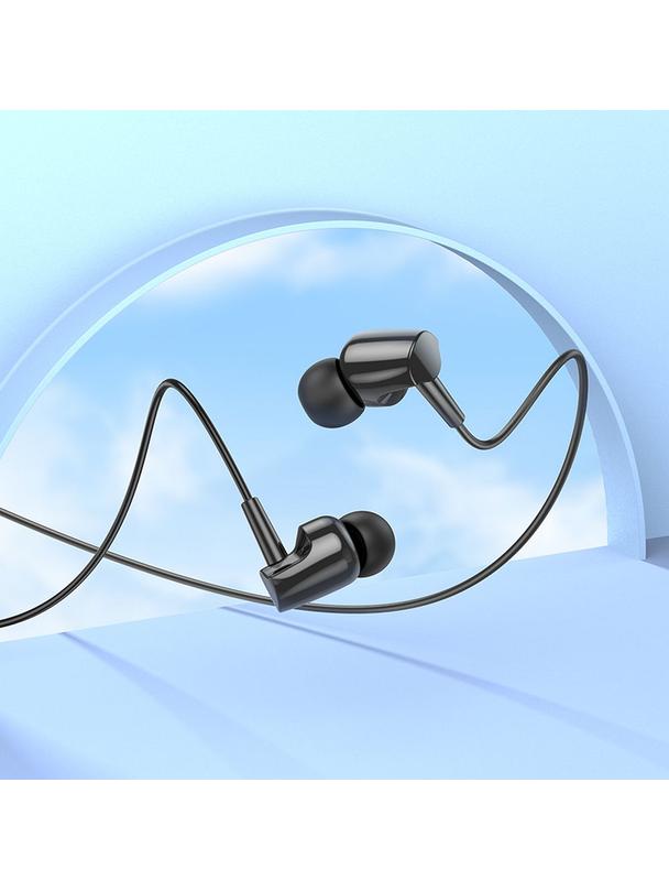 Słuchawki przewodowe douszne Jack 3,5 mm Hoco M112 czarne