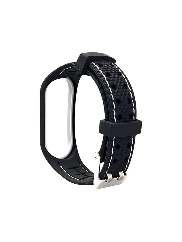 Pasek z elastomeru LIFESTYLE do XIAOMI Mi Band 7 czarny (03)