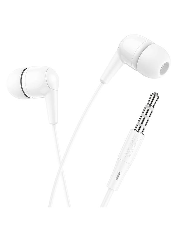 Słuchawki przewodowe douszne Jack 3,5 mm Hoco M97 białe