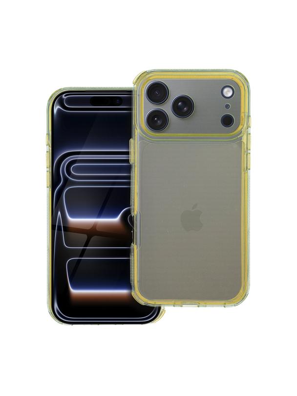 Futerał MATRIX CLEAR do IPHONE 17 Pro Max żółty