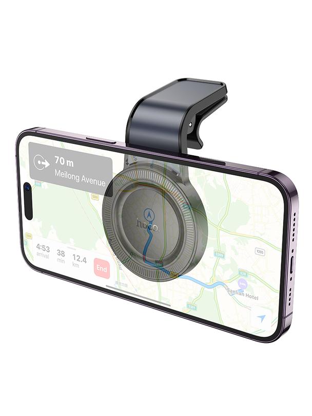 Uchwyt na telefon do samochodu magnetyczny zgodny z MagSafe Hoco do kratki H59 czarny