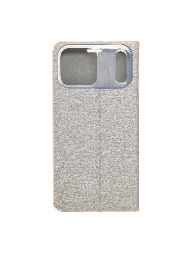 Kabura LUNA Book Gold do IPHONE 17 Pro Max srebrny