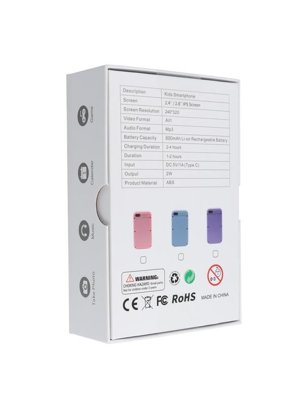 Konsola do gier dla dzieci z ekranem IPS 2,4" z przyciskami KDC-0027A różowy