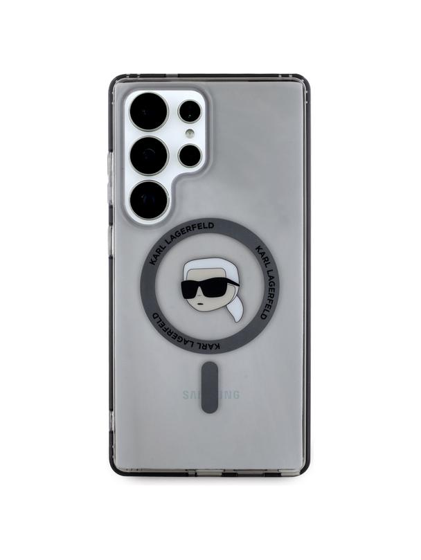 KARL LAGERFELD futerał do SAMSUNG S25 Ultra KLHMS25LHLSKIK (Magnetic IML Metal K. Heads) czarny