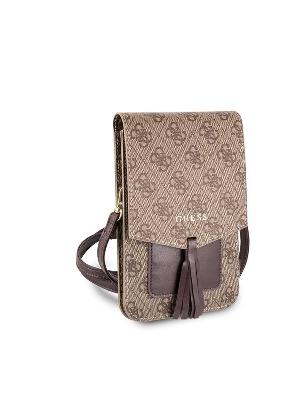 GUESS torebka uniwersalna na telefon GUWBSQGBE brązowa