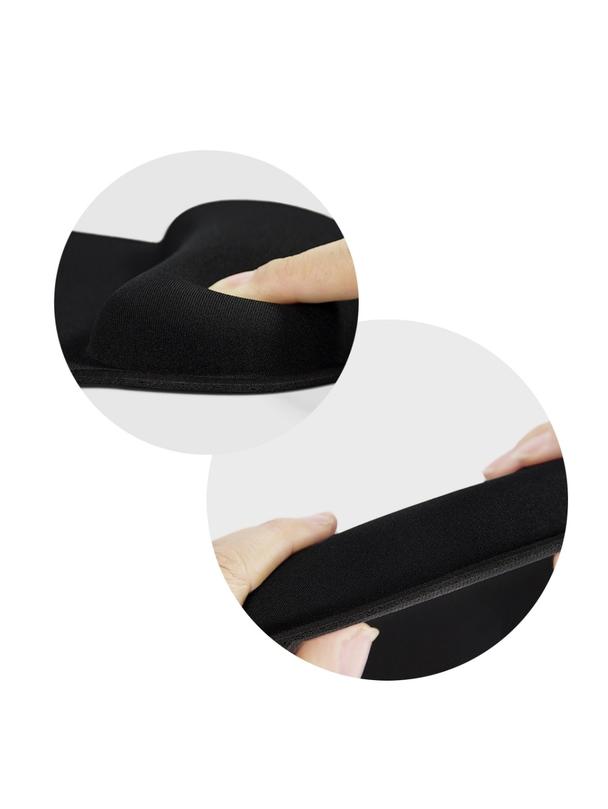 Podkładka pod mysz i nadgarstek ergonomiczna 250 x 230 x 25 mm czarna