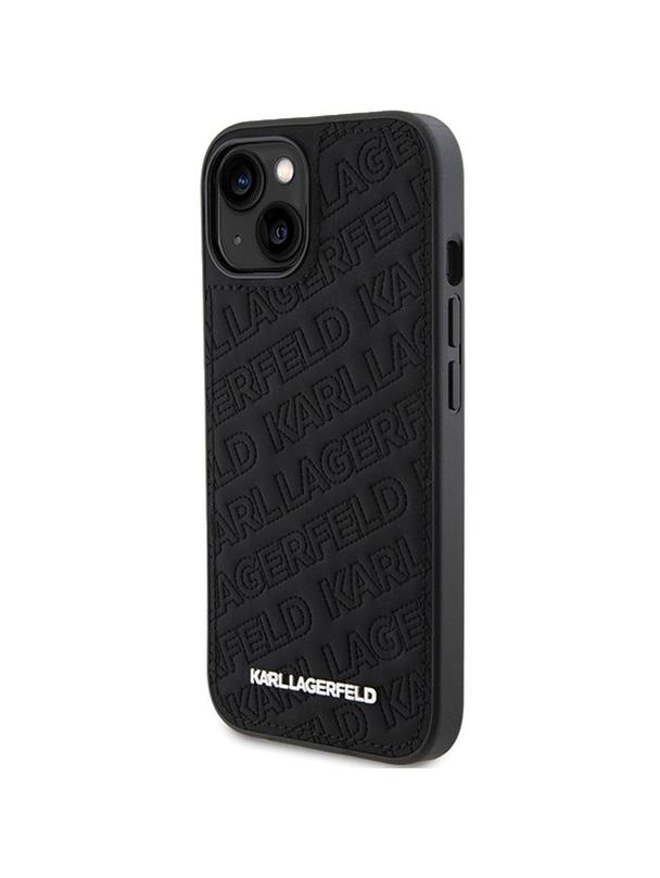 KARL LAGERFELD futerał do IPHONE 15 KLHCP15SPQKPMK (Quilted Pattern) czarny