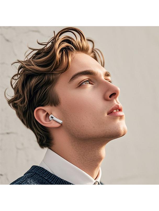 Słuchawki bezprzewodowe douszne Hoco z ekranem dotykowym TWS EW73 białe