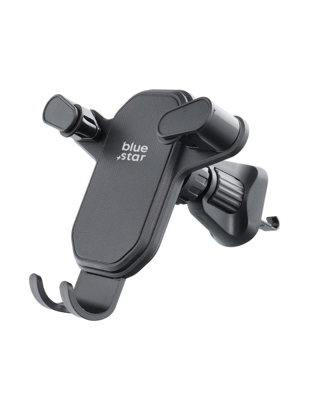 Uchwyt na telefon do samochodu grawitacyjny Blue Star Triangular do kratki czarny